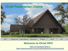 Tablet Screenshot of christ-opc.org